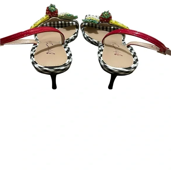 Betsey Johnson Women's Colson Fruit Kitten-Heel Dress Sandals- NWOB Size 7 - Picture 3 of 6